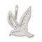 Sterling Silver Bird Charm Pendant Jewelry FindingKing 22mm x 17mm